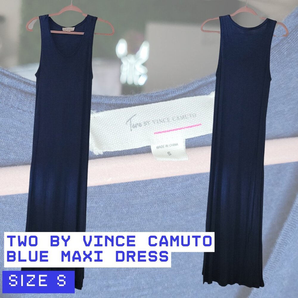Blue Vince Camuto Midi Dress
